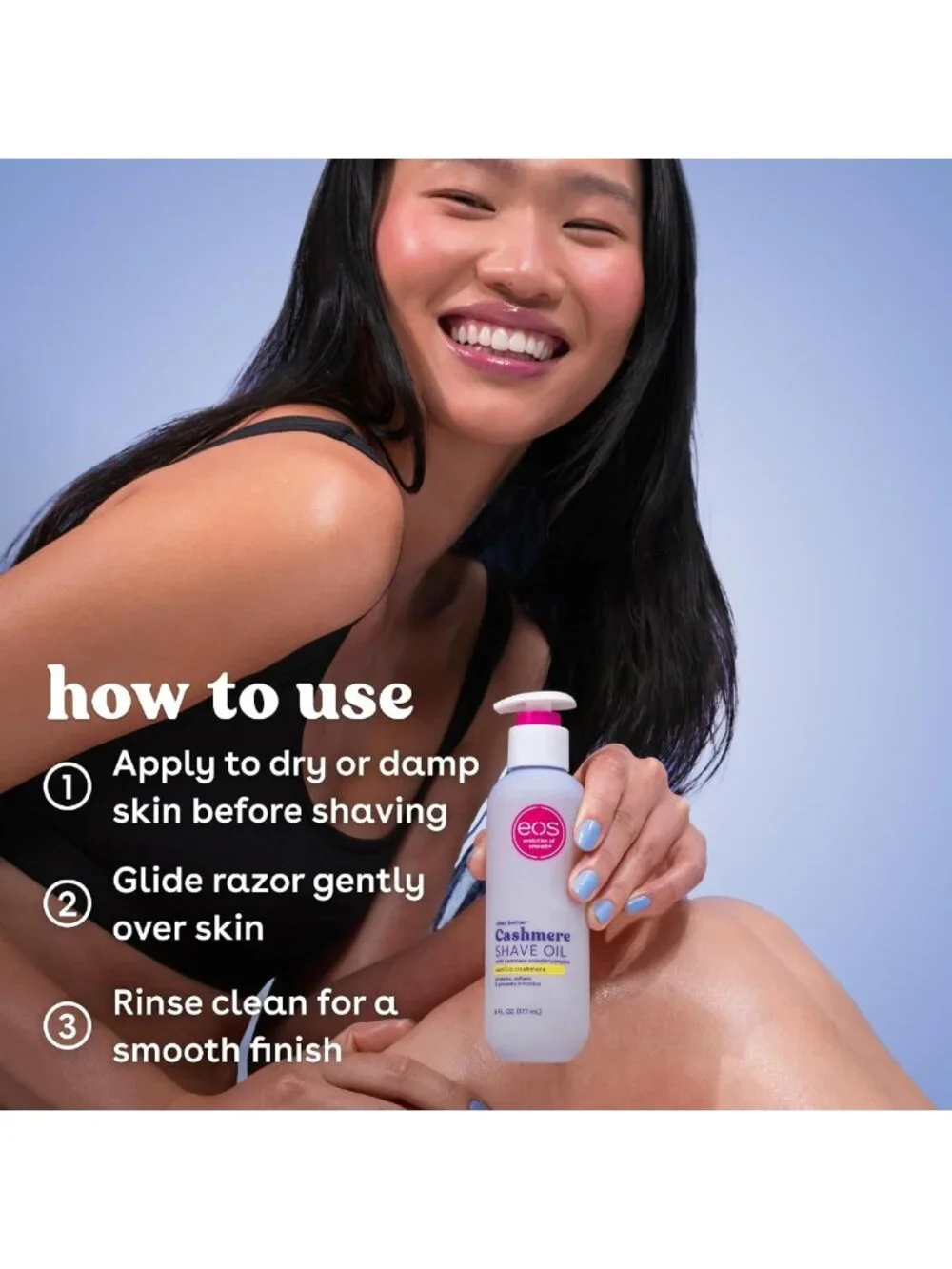 Moisturizing Vanilla Cashmere Shave Oil – Softens Skin, 6 oz Hydrating Formula